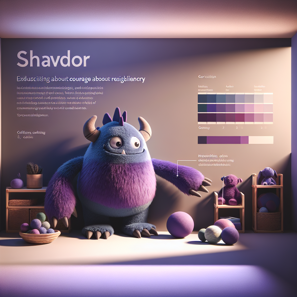 Shadow the Friendly Monster - Teaches kids about courage